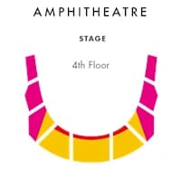 Academy of Music: Seating chart, Amphitheatre. Use the source chart for section and row details.