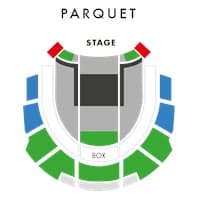 Academy of Music: Seating chart, Parquet. Use the source chart for section and row details.