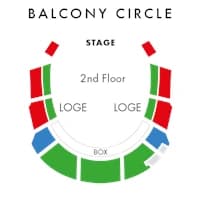 Academy of Music: Seating chart, Balcony circle. Use the source chart for section and row details.