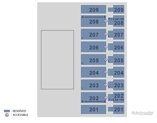 Alerus Center: Seating chart, Monster truck arena seating. Use the source chart for section and row details.