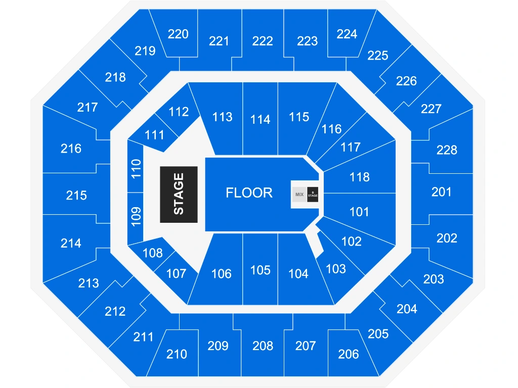 Colonial Life Arena: Seating chart, Colonial Life Arena — Pentatonix, December 5, 2026. Use the source chart for section and row details.