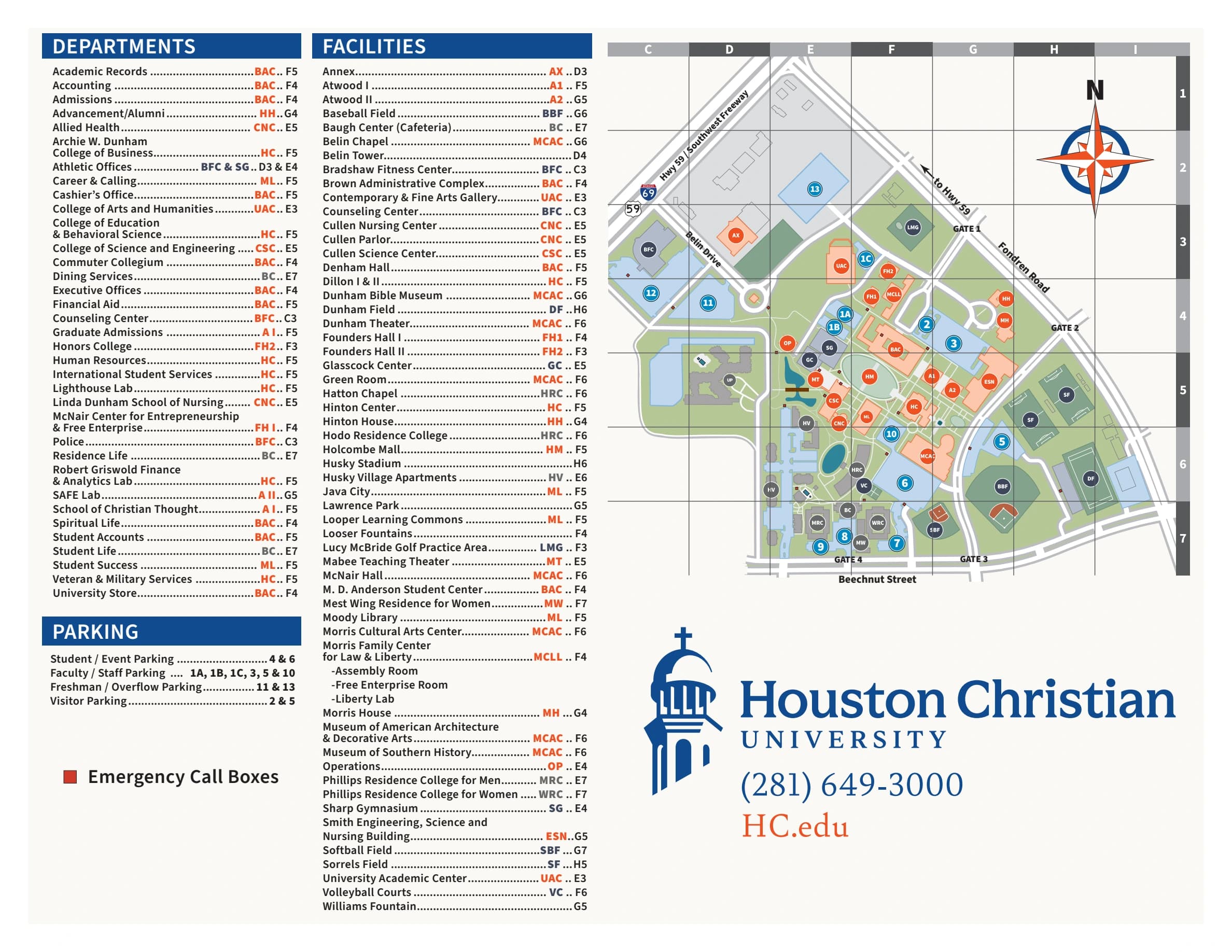 Husky Field: Venue layout, HCU Husky Field — official July 2026 campus and parking map. Use the original map for routes and visitor facilities.