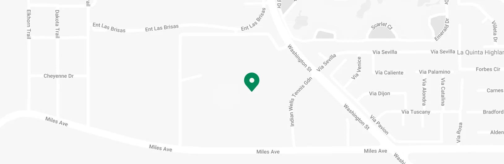 Indian Wells Tennis Garden: Venue layout, Indian Wells — official surrounding-street orientation plan. Use the original map for routes and visitor facilities.