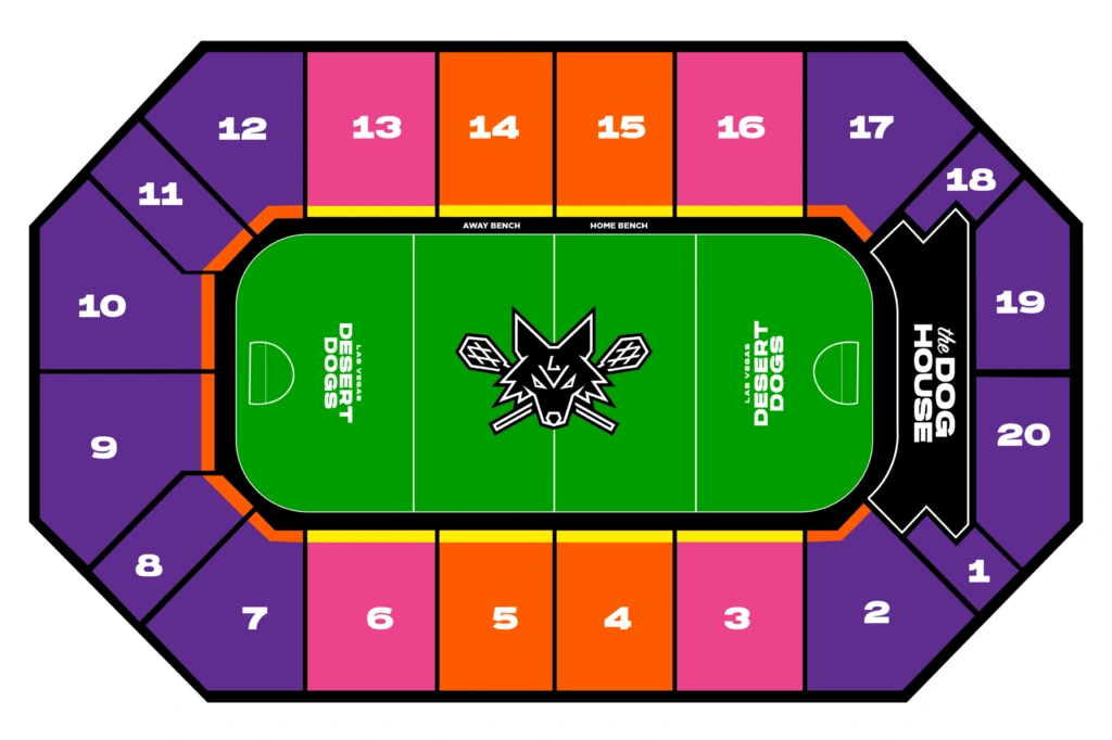 Lee's Family Forum: Seating chart, Lacrosse. Use the source chart for section and row details.
