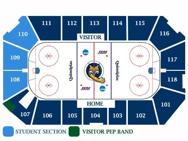 M&T Bank Arena: Seating chart, M&T Bank Arena — hockey sections. Use the source chart for section and row details.