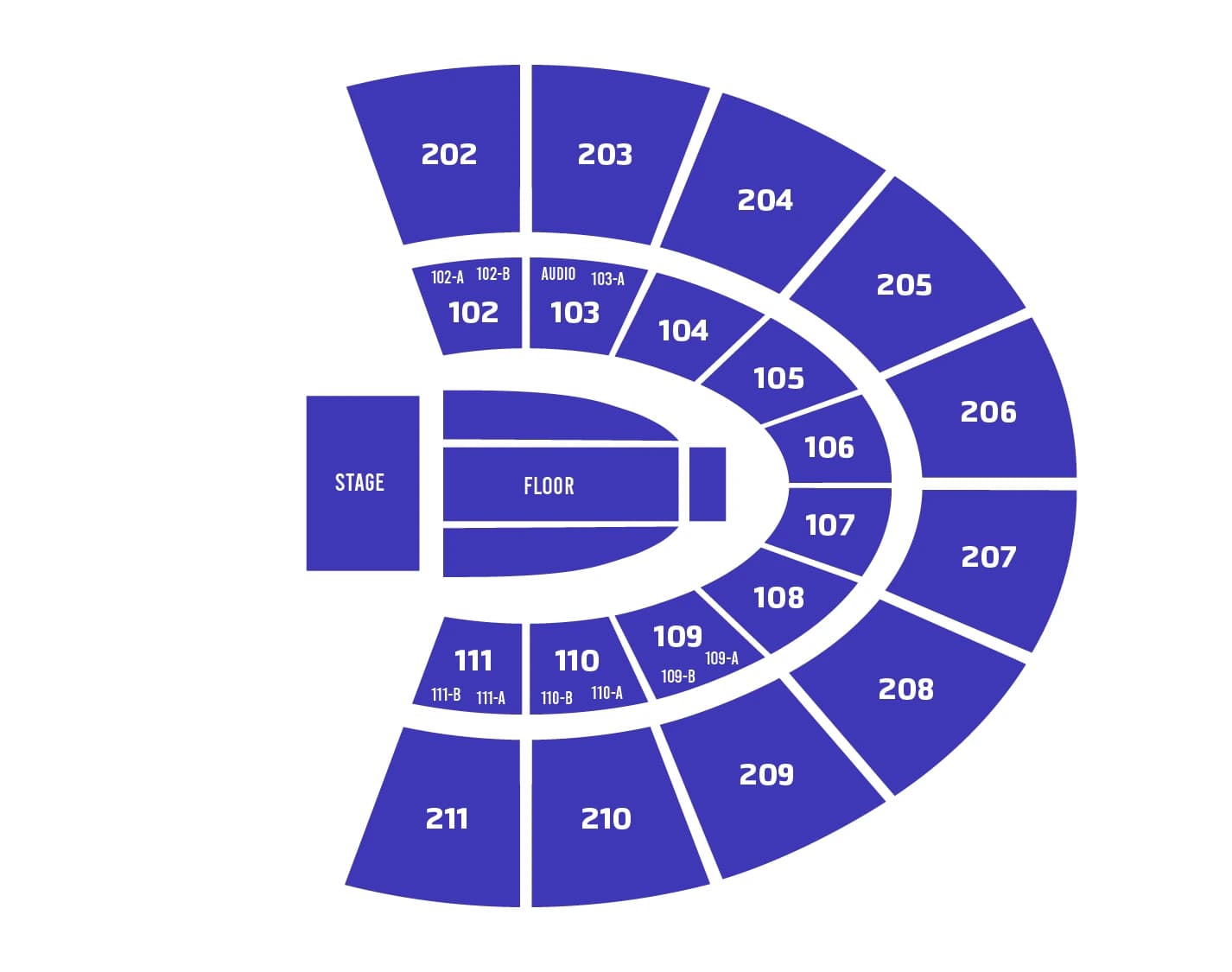 Mabee Center: Seating chart, End Arena; 2025 source. Use the source chart for section and row details.