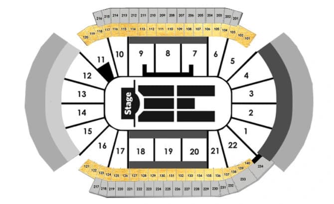 Prudential Center: Seating chart, Luxury Suite Seating Map. Use the source chart for section and row details.