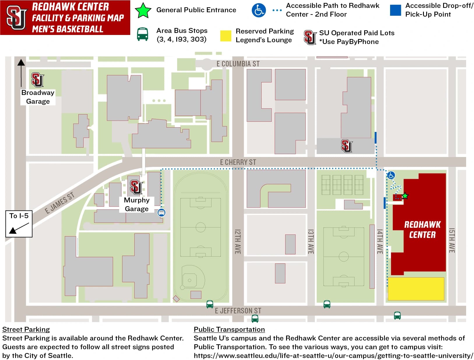 Redhawk Center: Venue layout, Current Redhawk Center men’s basketball · campus parking and accessible approach. Use the original map for routes and visitor facilities.