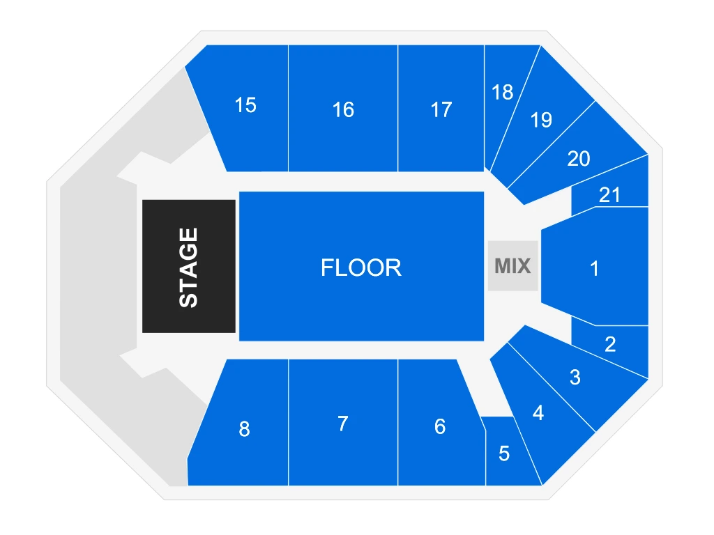 Renaissance Coliseum: Seating chart, Renaissance Coliseum — All Time Low, October 22, 2026. Use the source chart for section and row details.