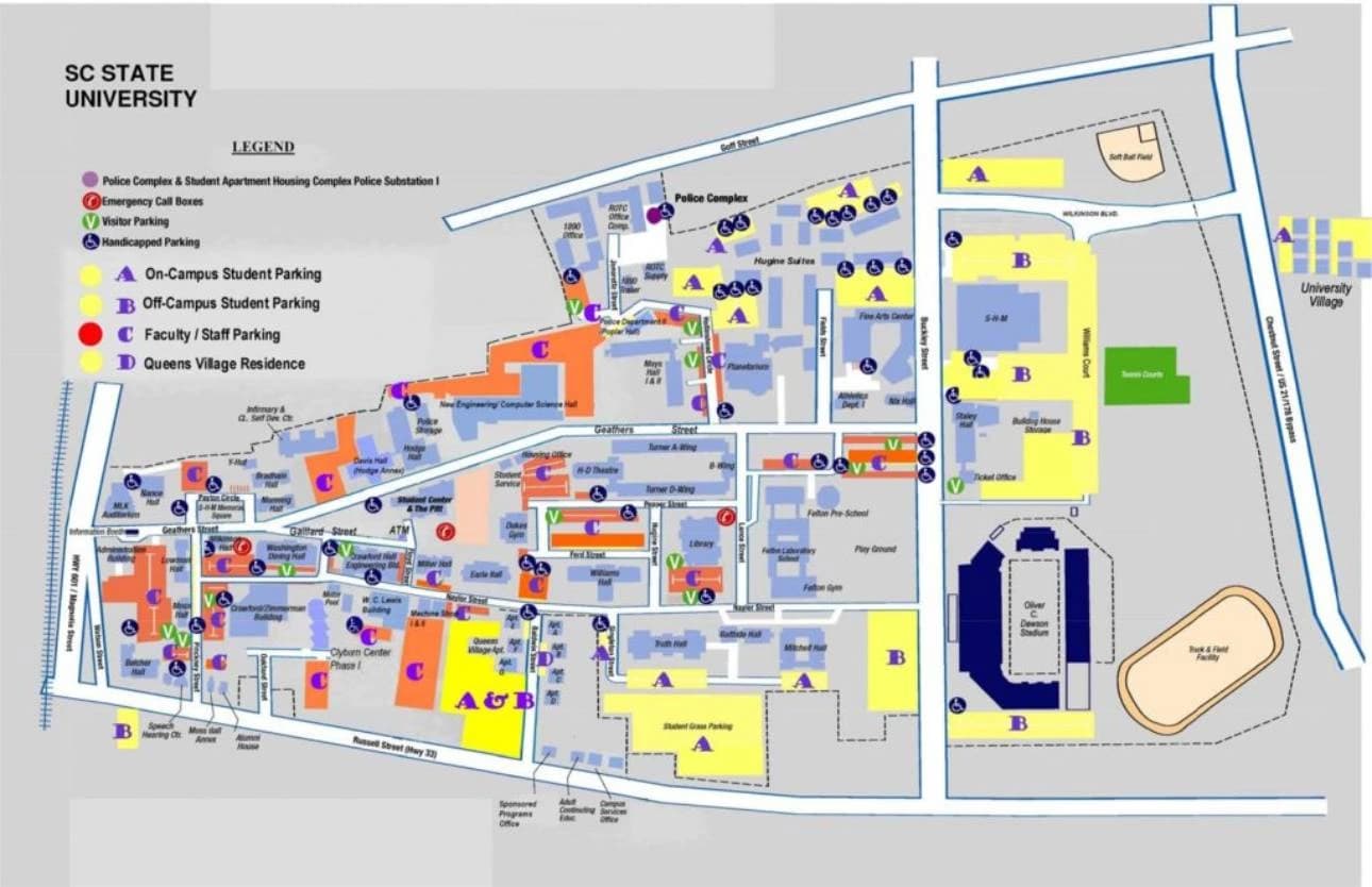 SHM Memorial Center: Venue layout, SHM Memorial Center — campus arrival orientation. Use the original map for routes and visitor facilities.