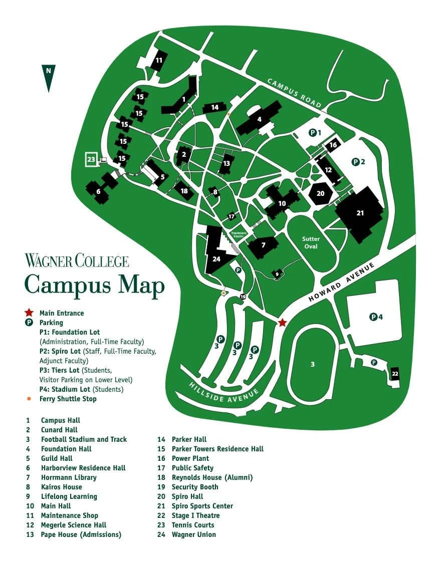 Spiro Sports Center: Venue layout, 2024 campus reference · Spiro Sports Center, main gate and parking areas. Use the original map for routes and visitor facilities.