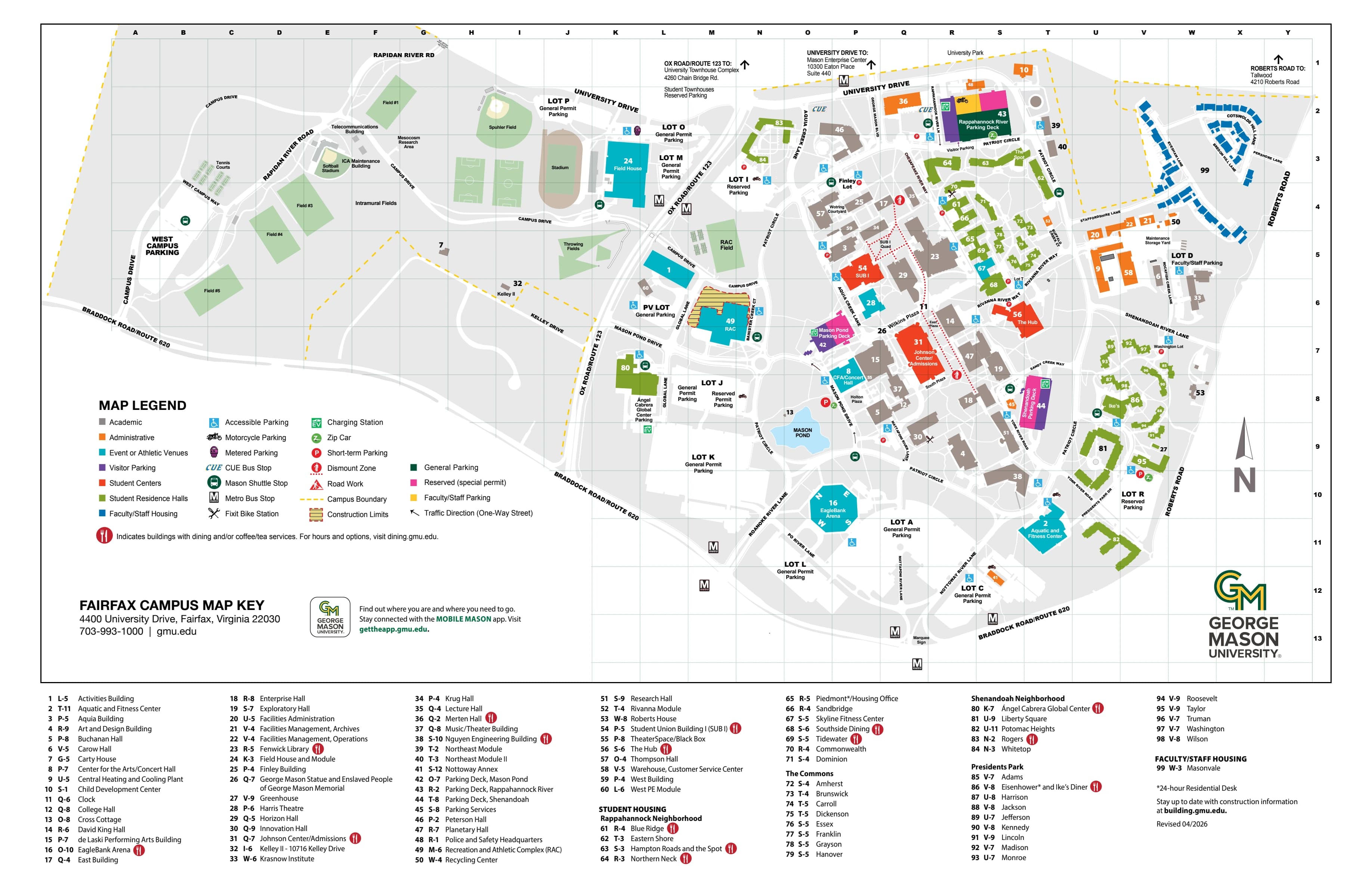 Spuhler Field: Venue layout, Spuhler Field — official Fairfax campus map updated June 2026. Use the original map for routes and visitor facilities.