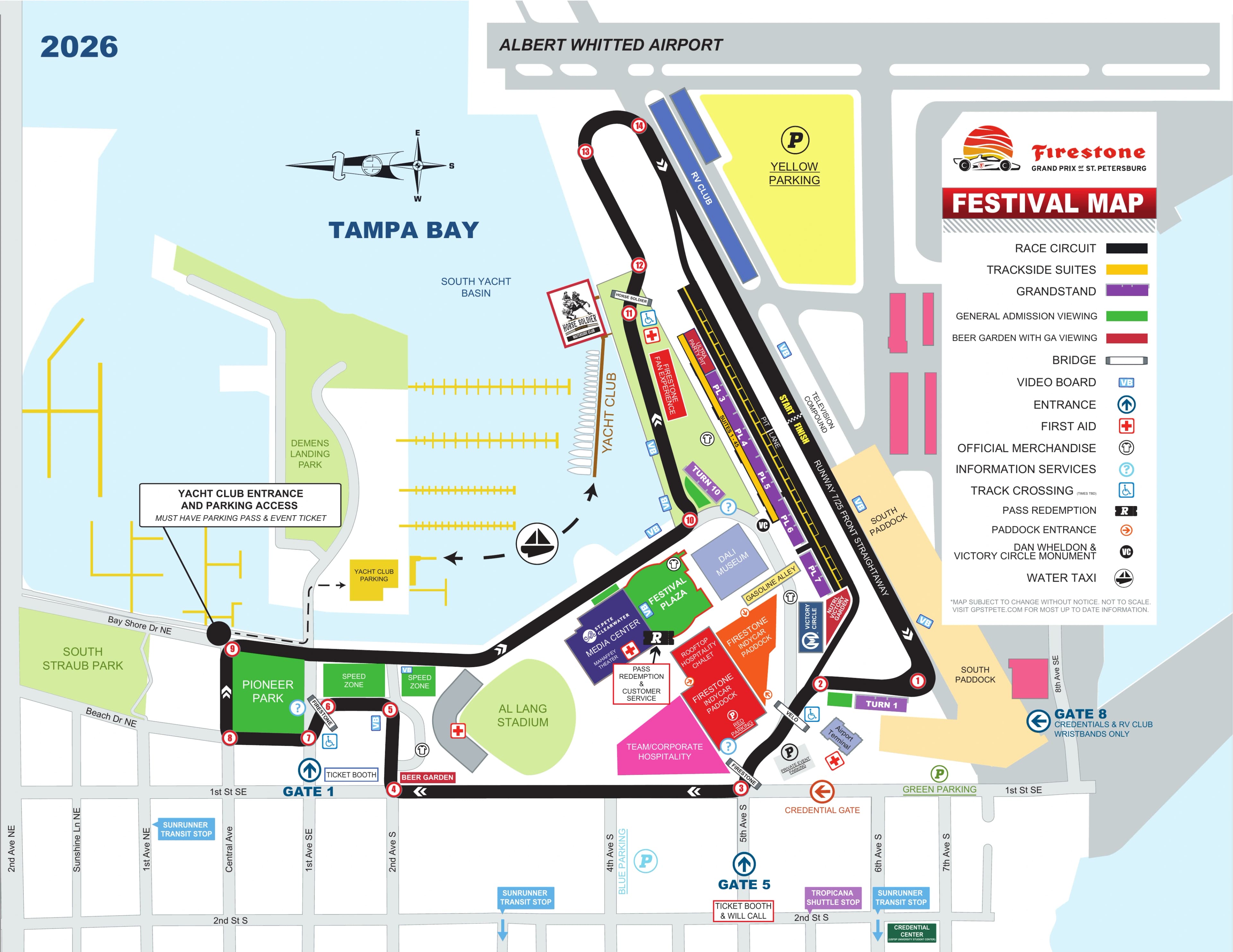 St. Petersburg Street Circuit: Venue layout, 2026 festival and access plan · prior-year reference. Use the original map for routes and visitor facilities.