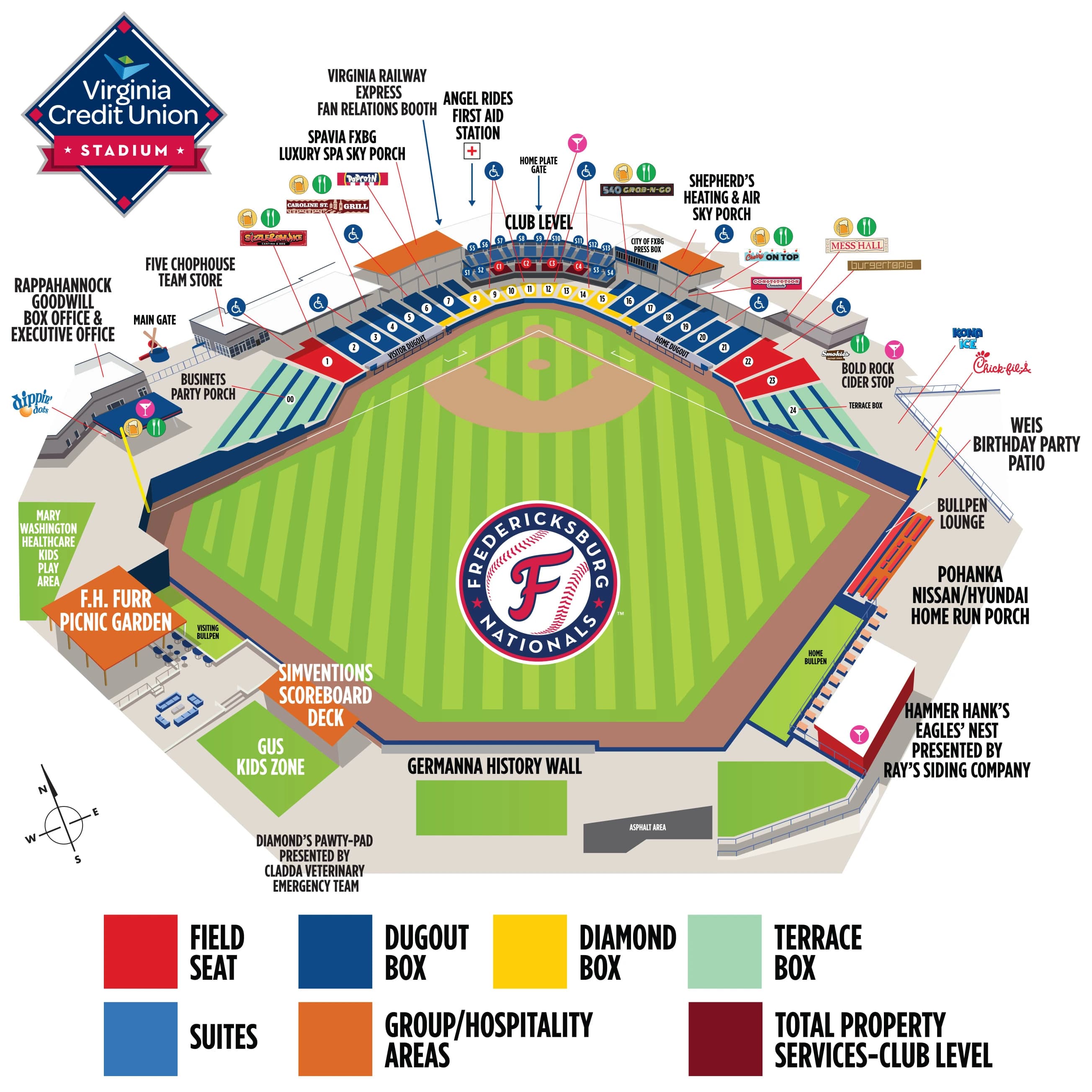 Virginia Credit Union Stadium: Seating chart, Virginia Credit Union Stadium — official 2026 seating and amenities. Use the source chart for section and row details.