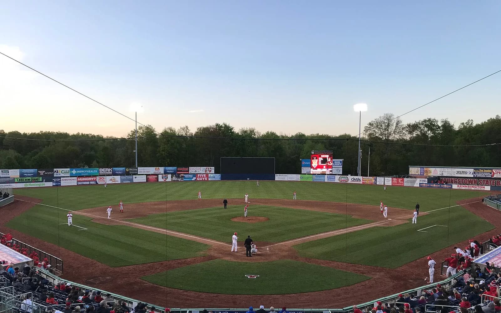 View of 7 17 Credit Union Field at Eastwood, home of Youngstown State baseball.