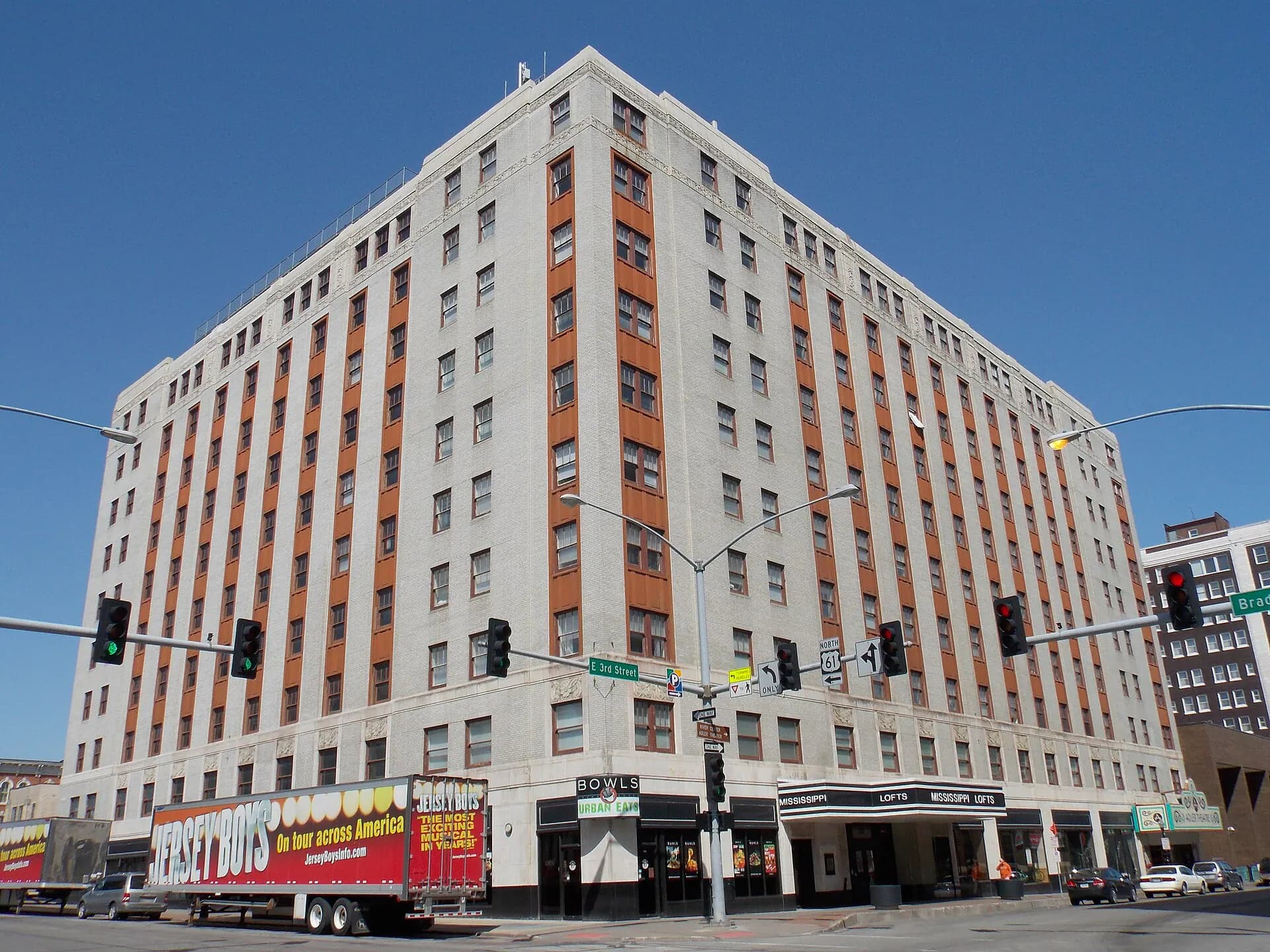 Exterior view at Adler Theatre in Davenport, IA