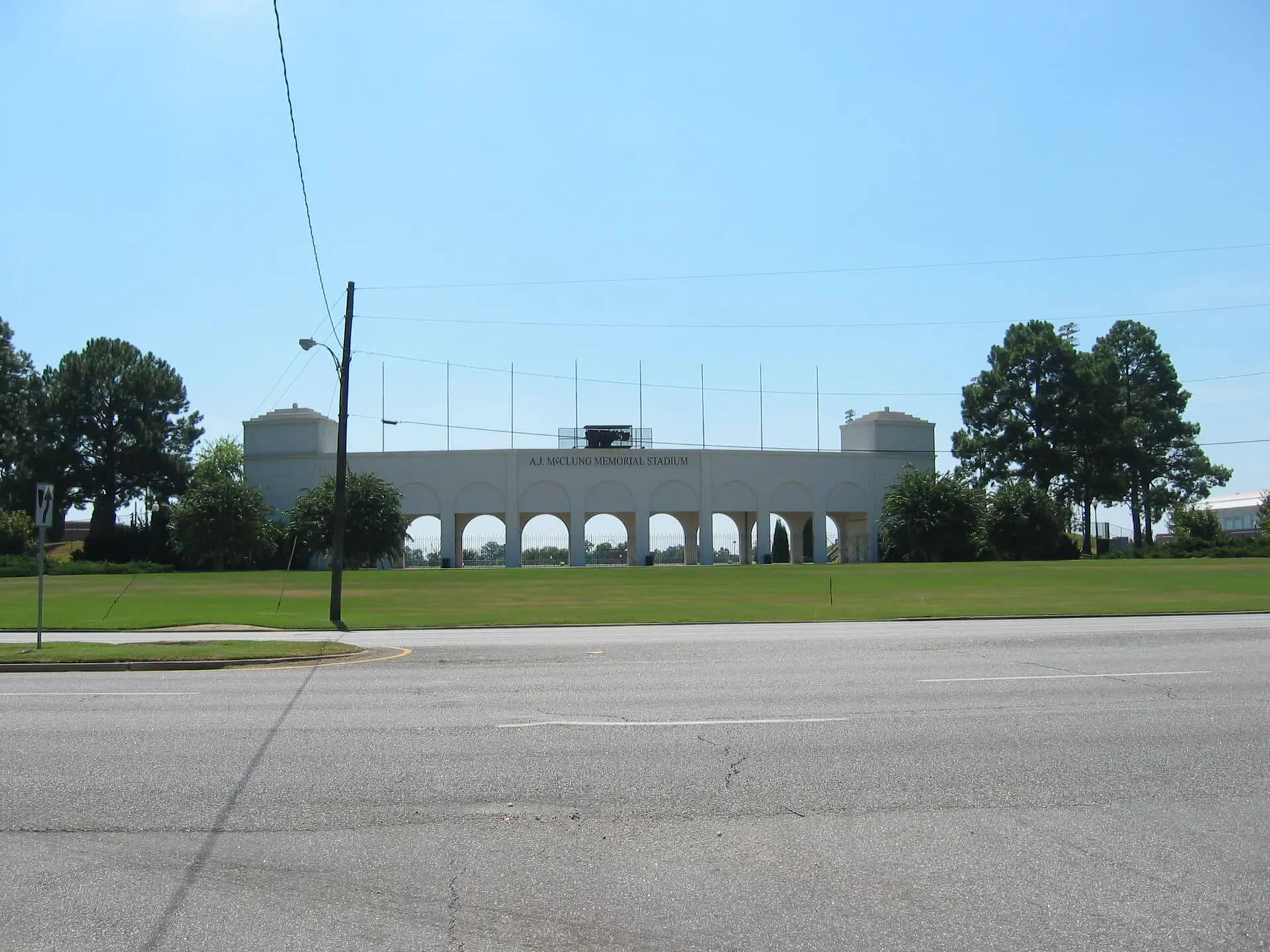 Exterior view at AJ McClung Memorial Stadium in Columbus, GA