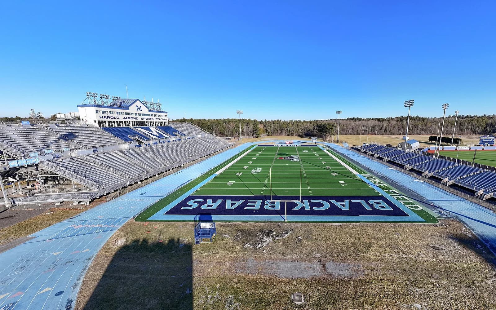 View of Alfond Stadium, home of Maine Black Bears football.