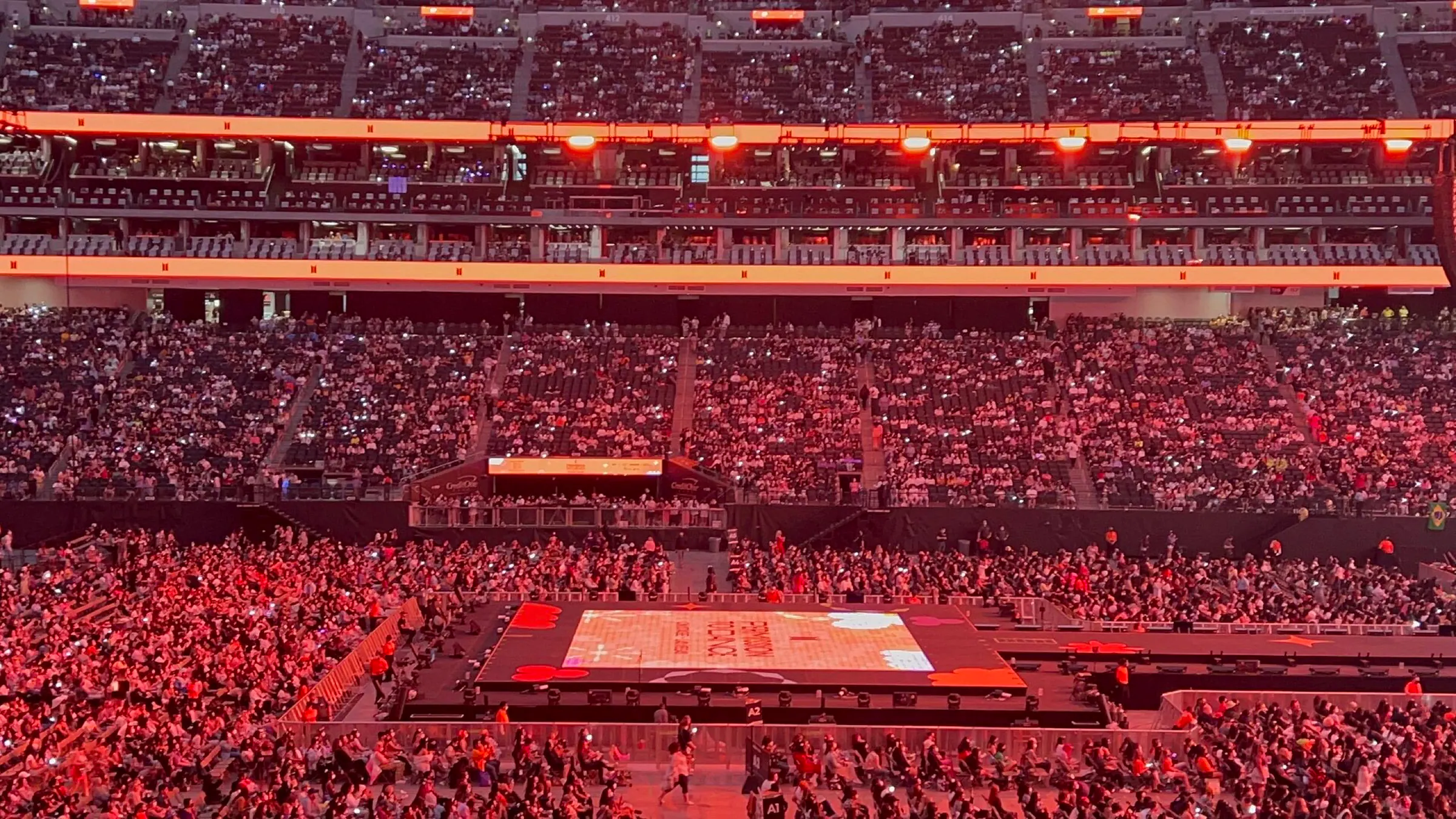 Allegiant Stadium — BTS PTD LAS VEGAS Allegiant Stadium interior.