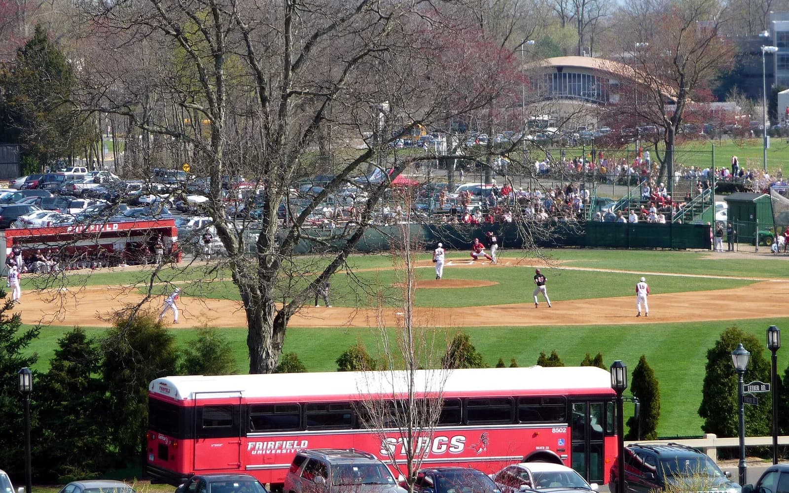 View of Alumni Baseball Diamond, home of Fairfield baseball.