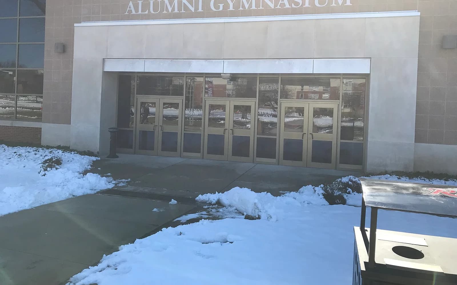 View of Alumni Gymnasium, home of Rider basketball.