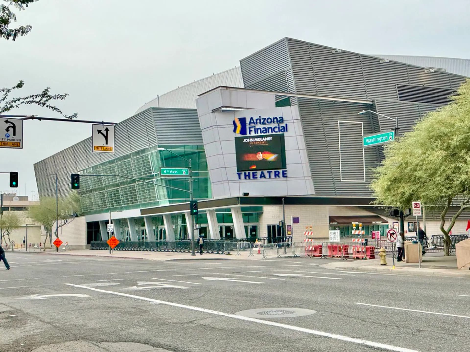 Arizona Financial Theatre — Arizona Financial Theatre (Dodge Theatre), Washington Street and 4th Avenue, Phoenix, AZ.