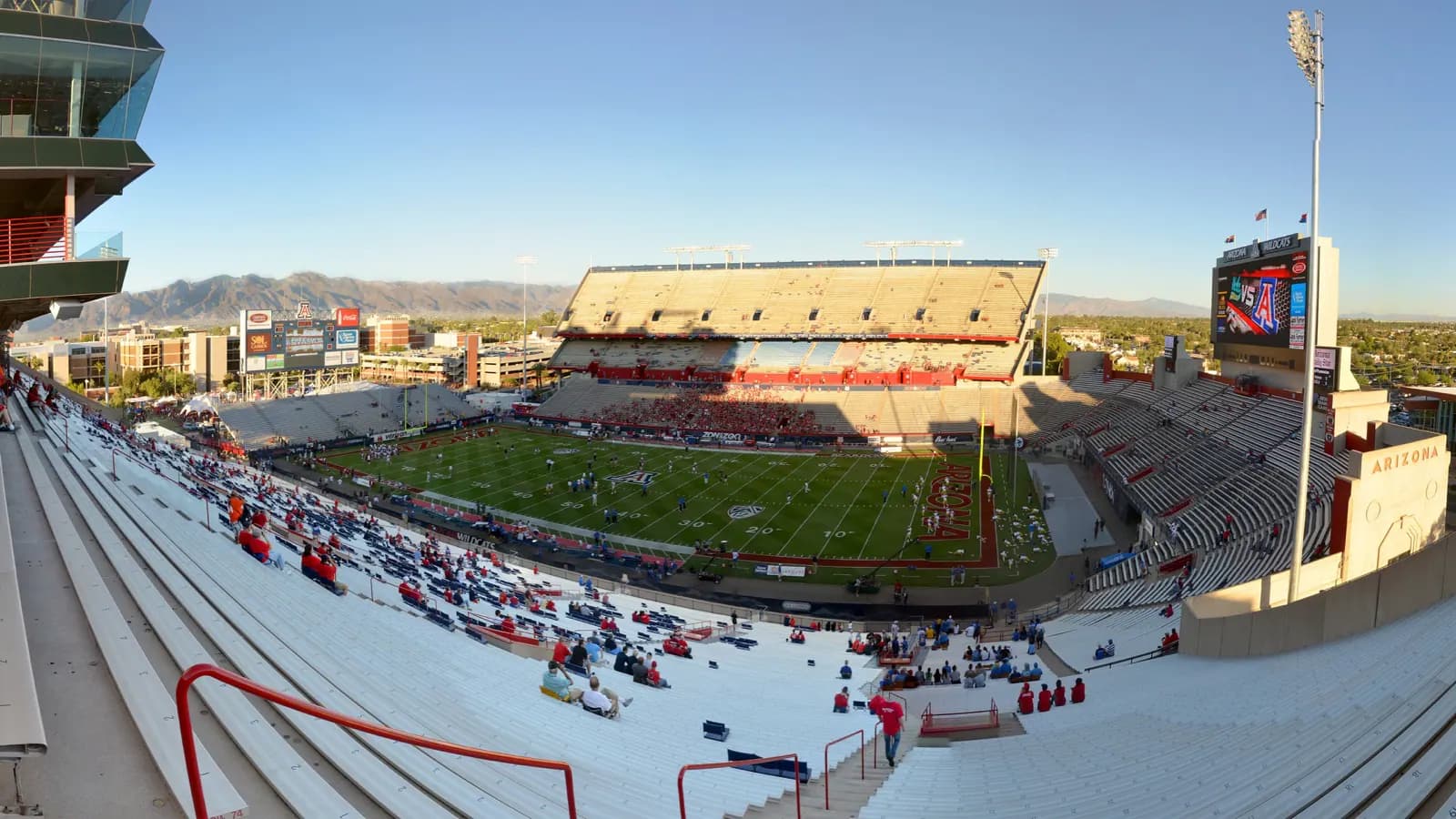 Wide view across Arizona Stadium in Tucson.