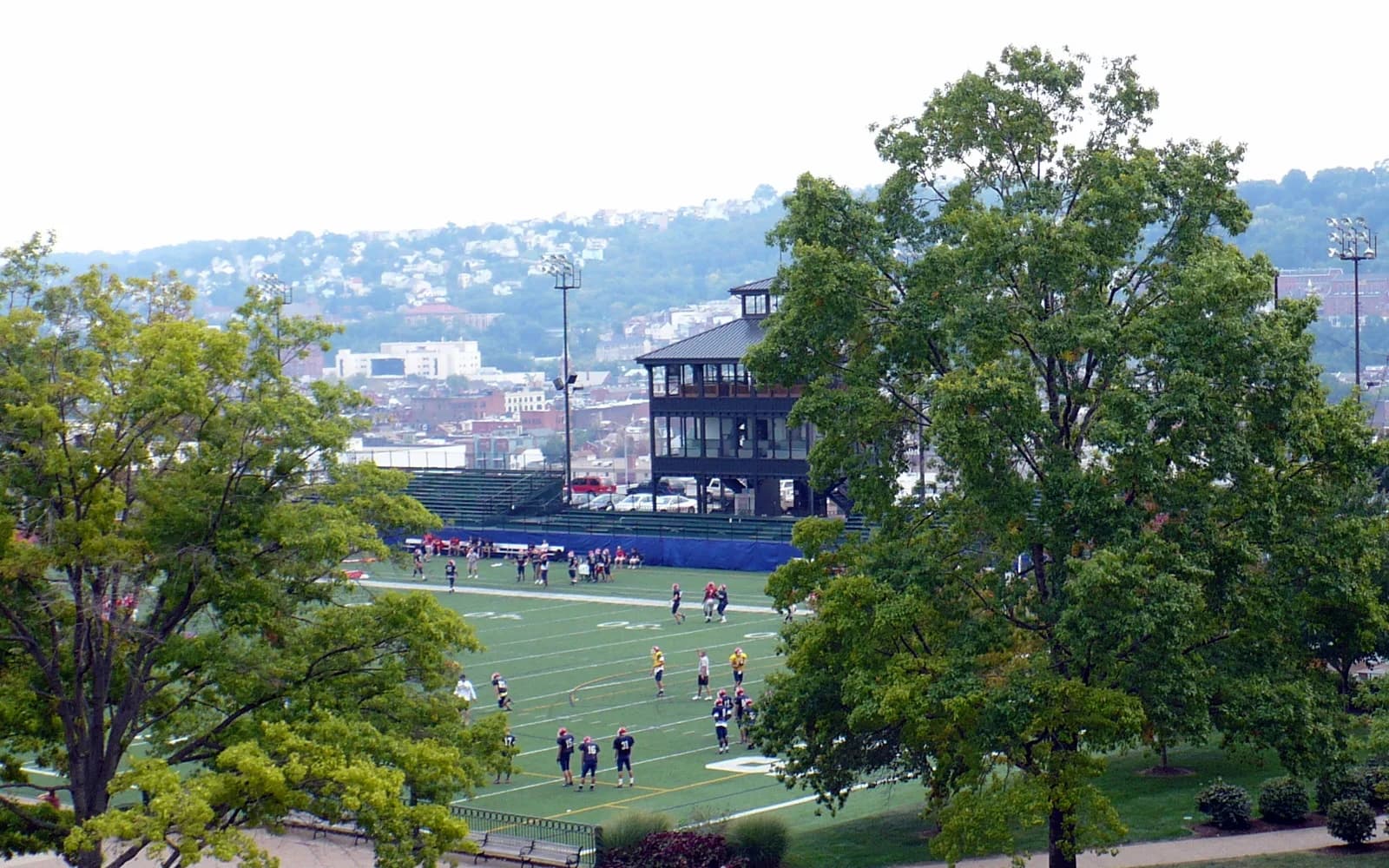 View of Arthur J. Rooney Athletic Field, home of Duquesne Dukes football.