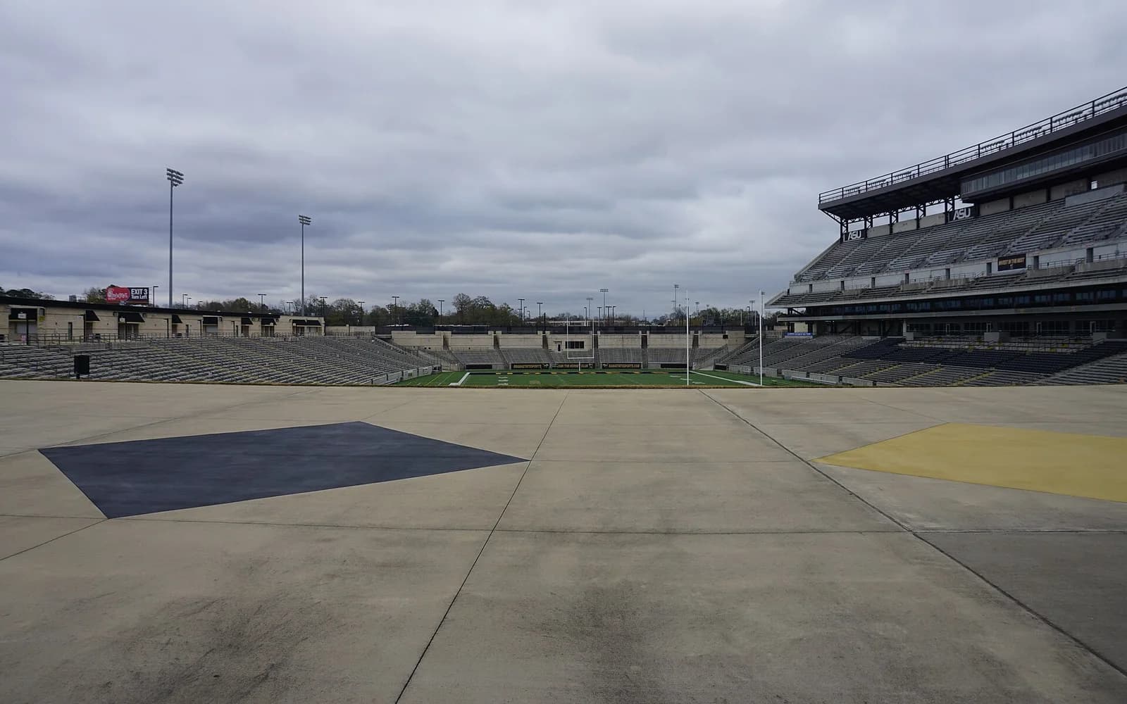 View of ASU Stadium, home of Alabama State Hornets football.