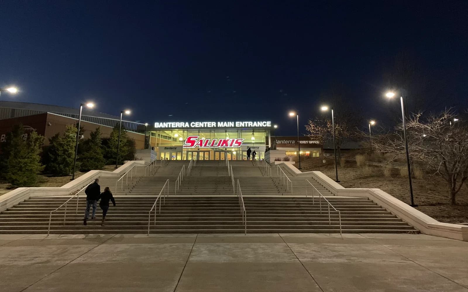 View of Banterra Center, home of Southern Illinois basketball.