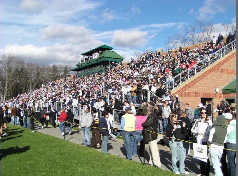 View of Beirne Stadium in Smithfield.