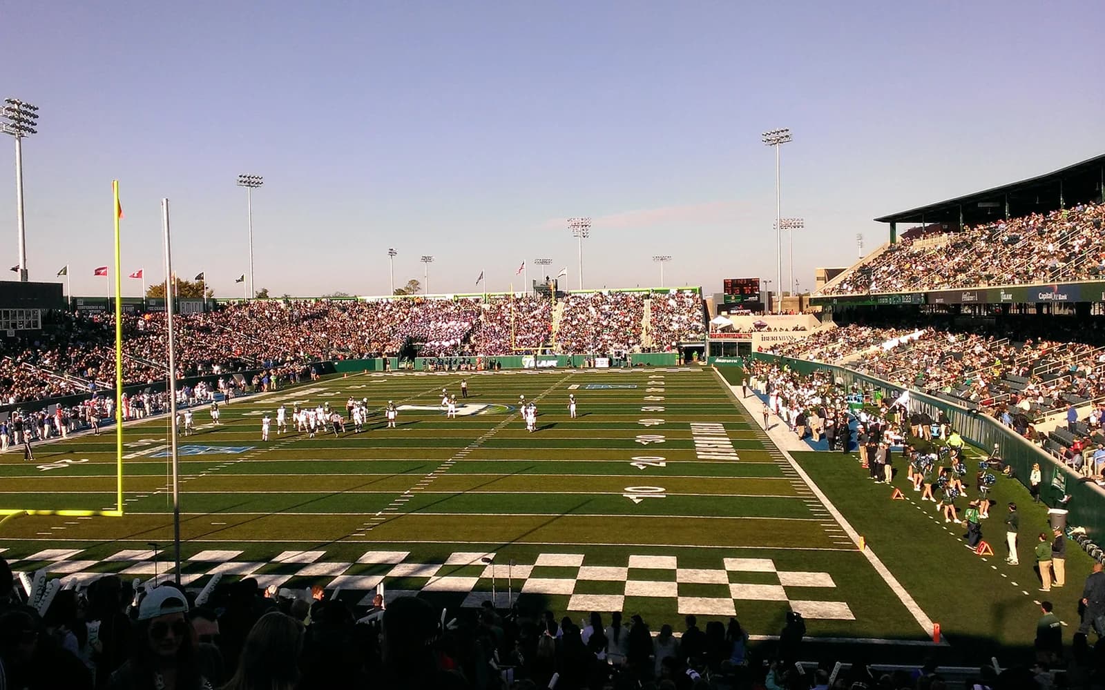 View of Benson Field at Yulman Stadium, home of Tulane football.