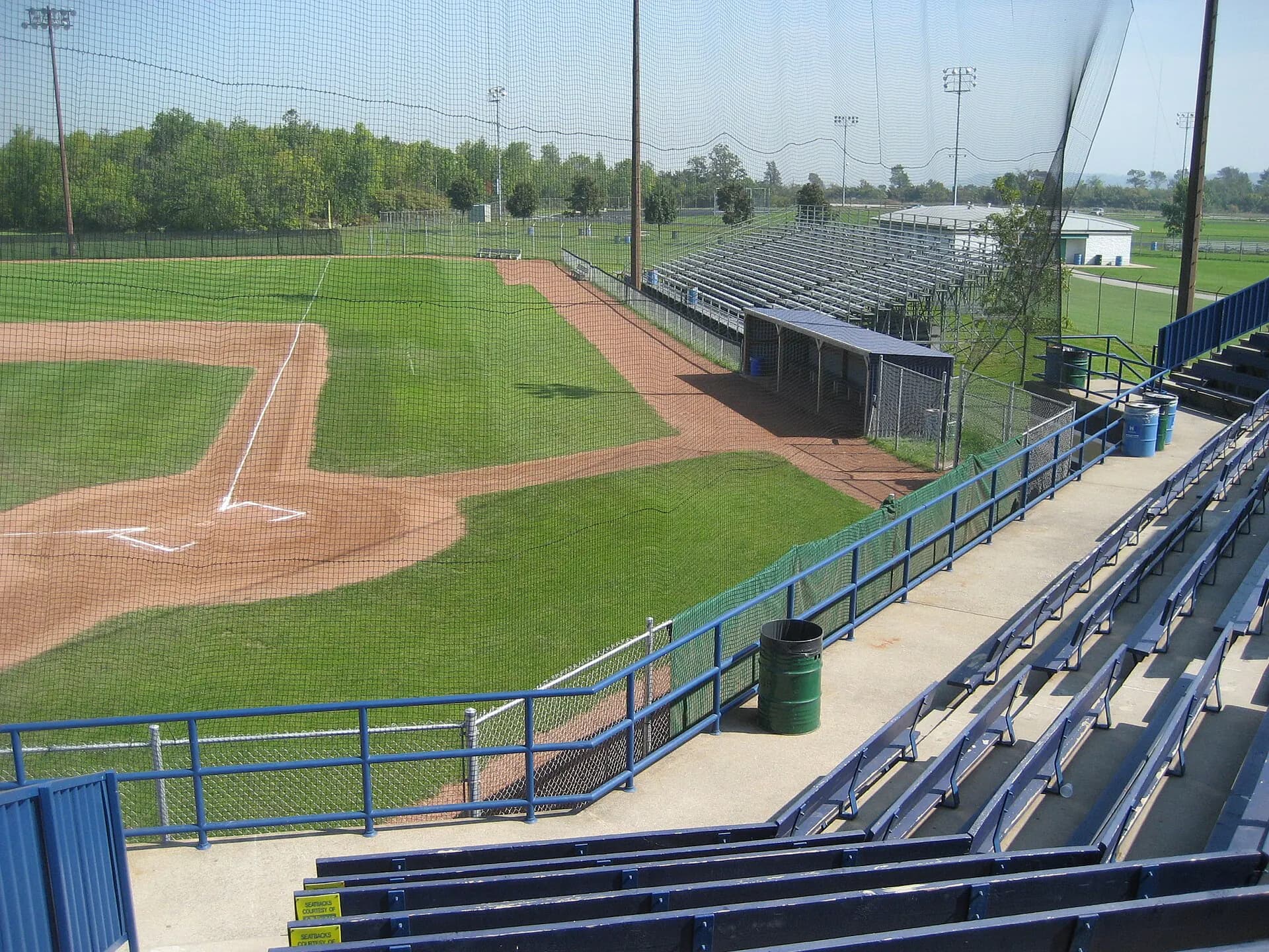 Wide view of the venue grounds at Bernie Arbour Stadium in Hamilton, ON