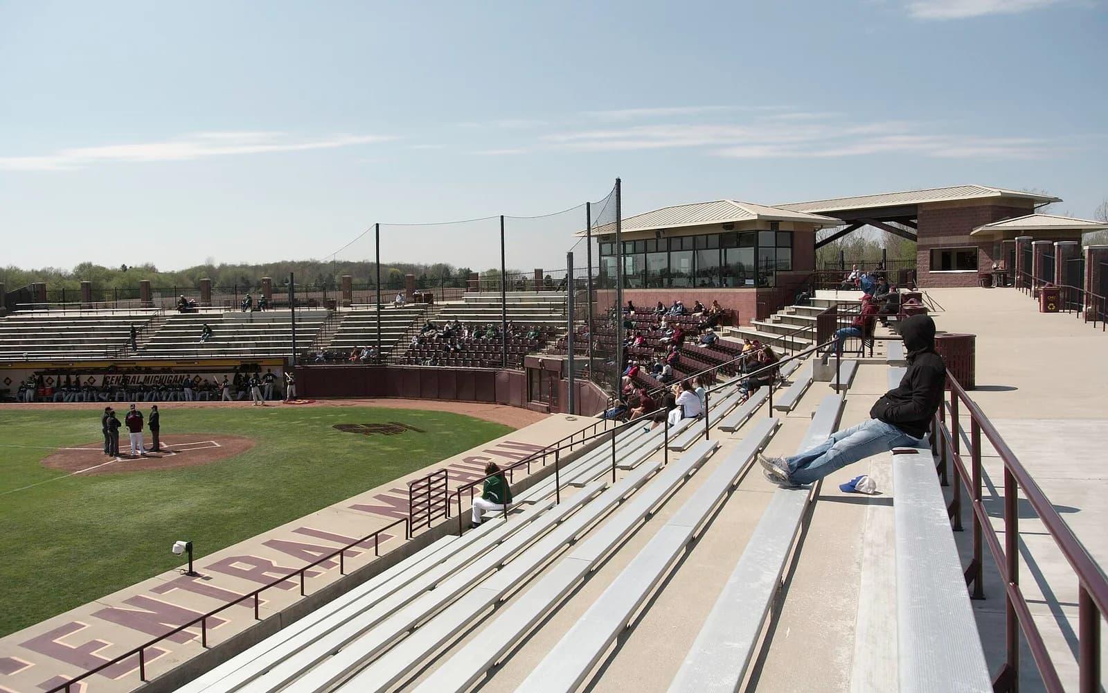 View of Bill Theunissen Stadium, home of Central Michigan baseball.