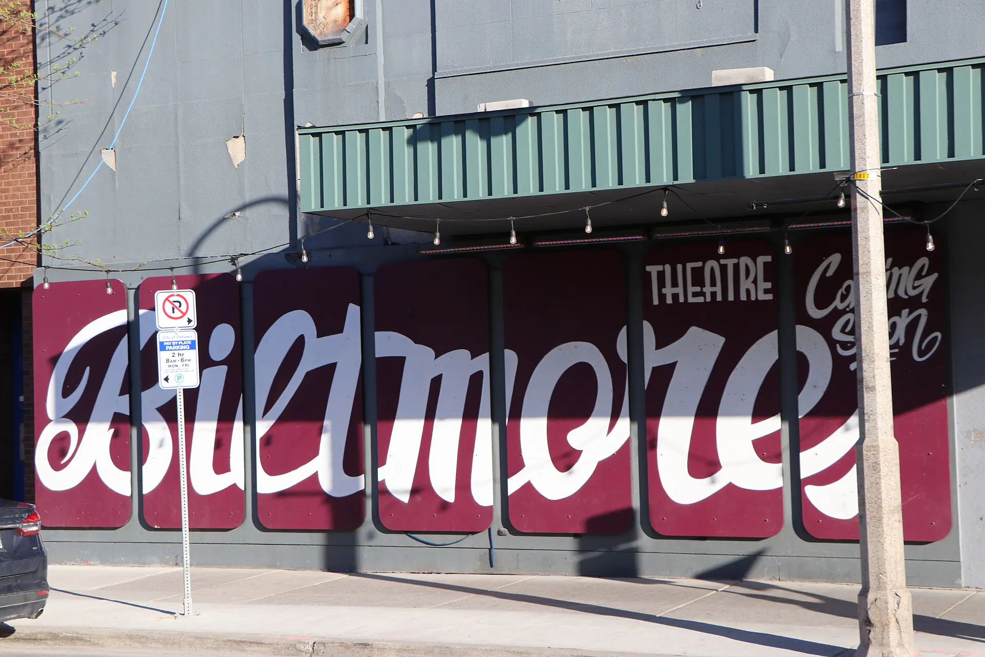 Exterior view at Biltmore Theatre in Oshawa, ON
