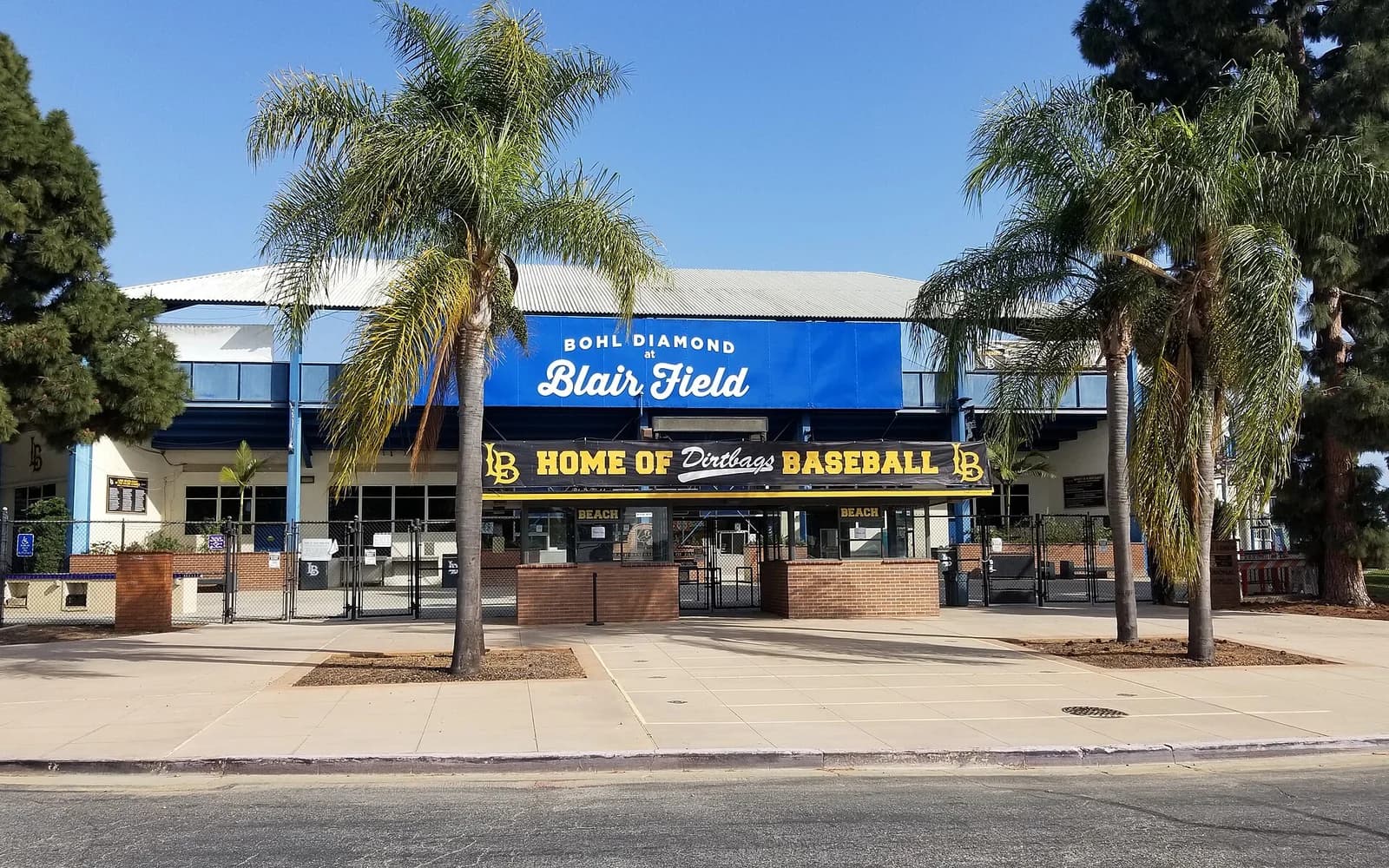 View of Blair Field, home of Long Beach State baseball.
