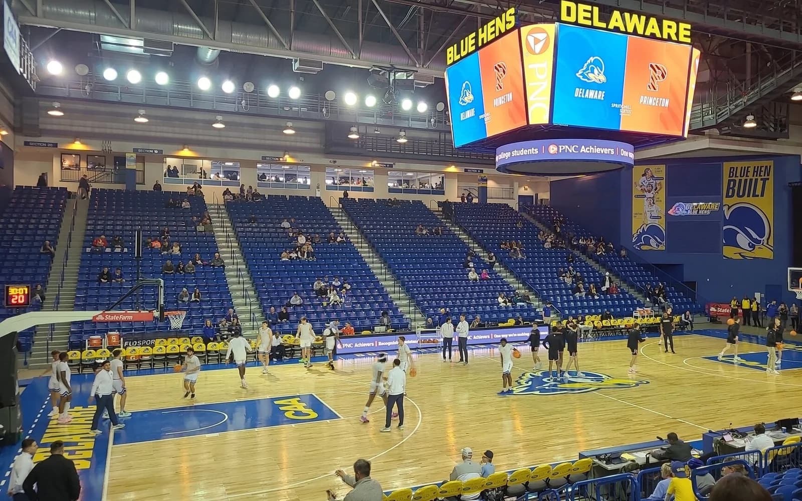 View of Bob Carpenter Center, home of Delaware basketball.