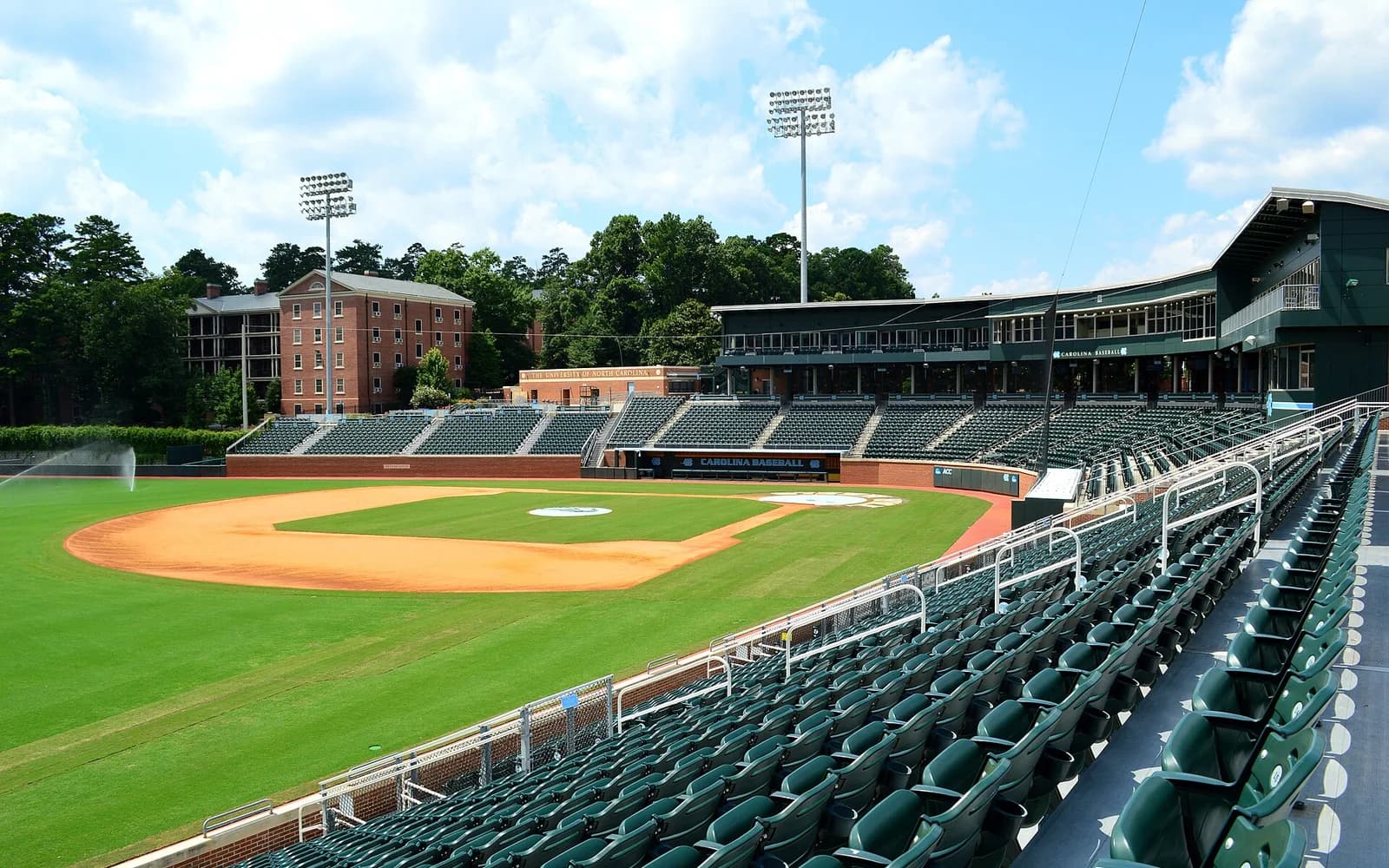 View of Boshamer Stadium, home of North Carolina baseball.