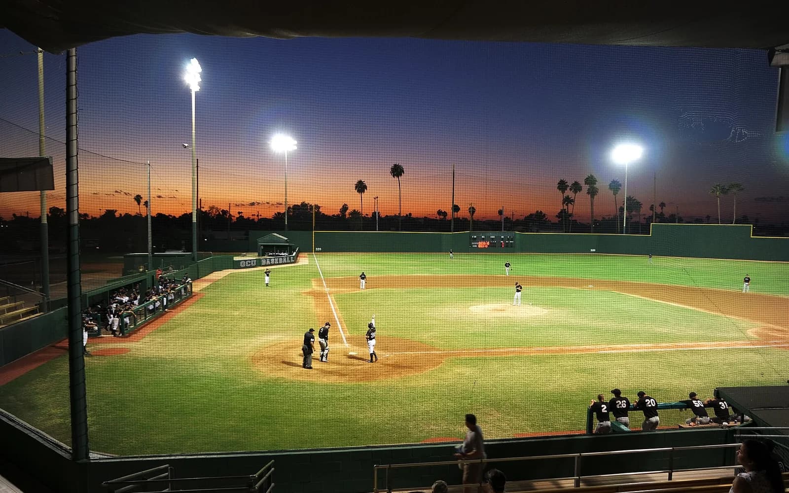 View of Brazell Field at GCU Ballpark, home of Grand Canyon baseball.