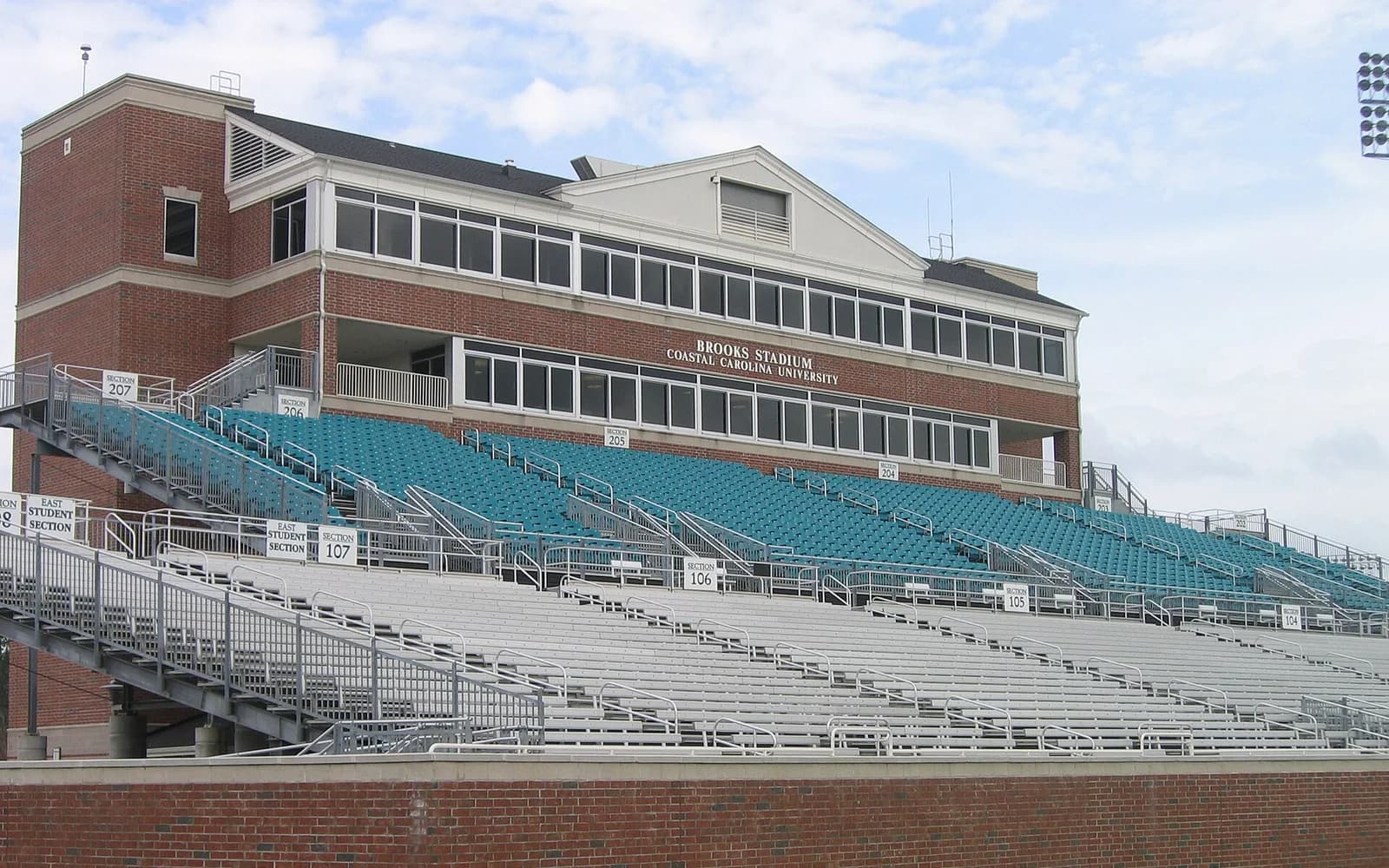 View of Brooks Stadium, home of Coastal Carolina football.