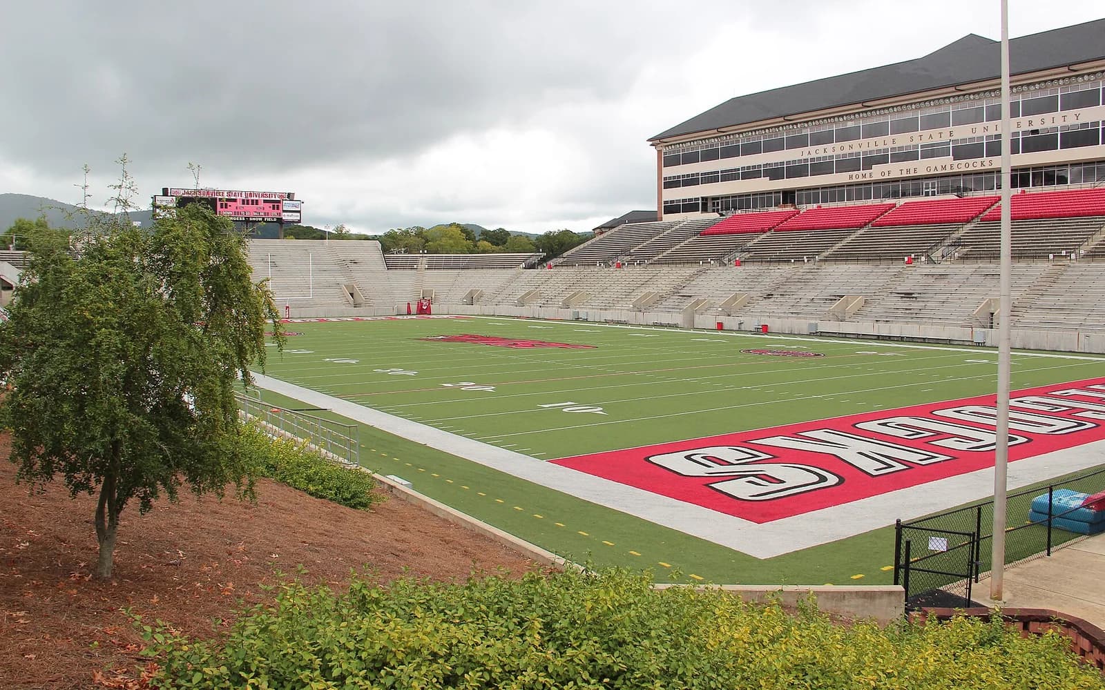 View of Burgess–Snow Field at AmFirst Stadium, home of Jacksonville State football.