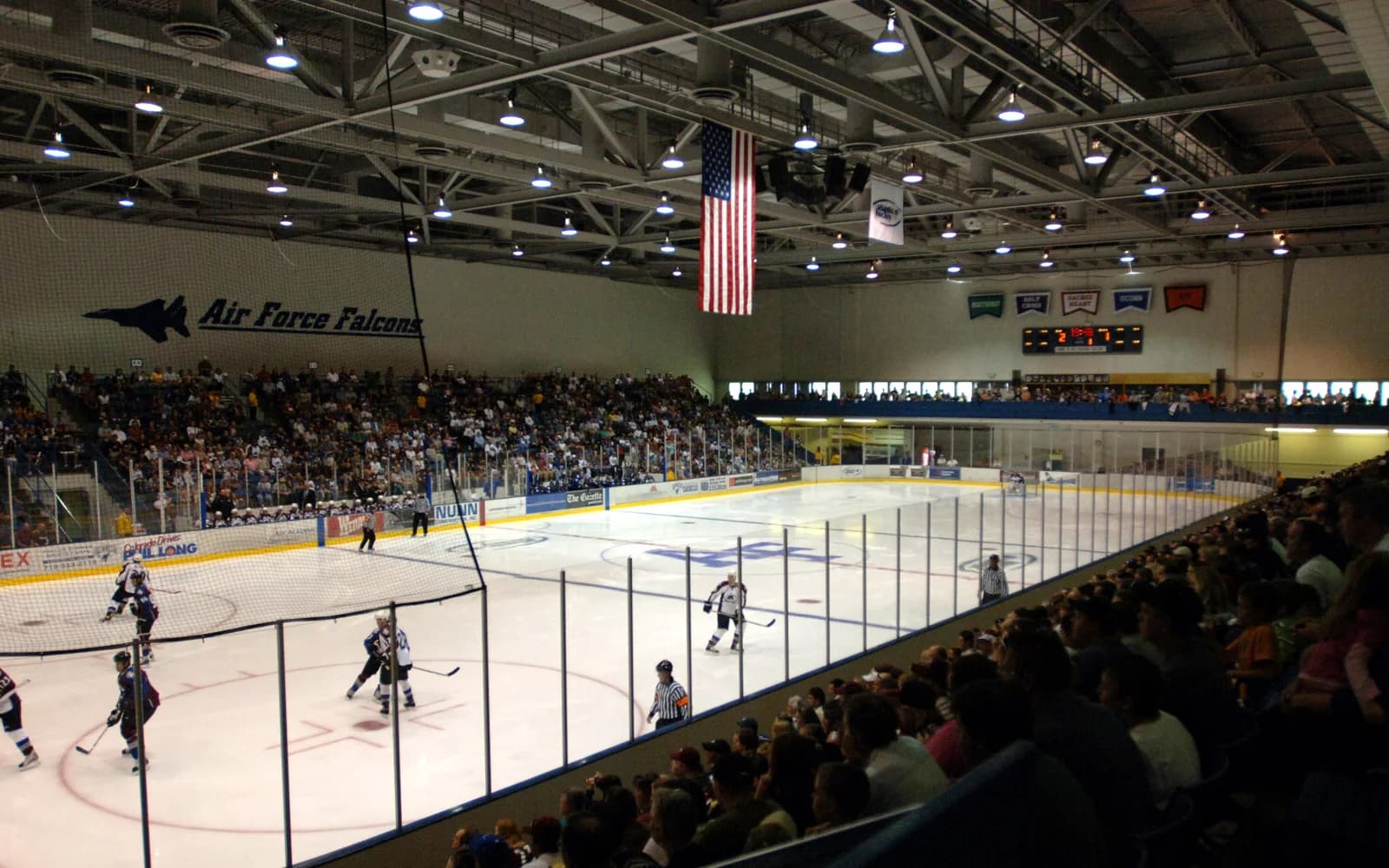 View of Cadet Ice Arena, home of Air Force ice hockey.