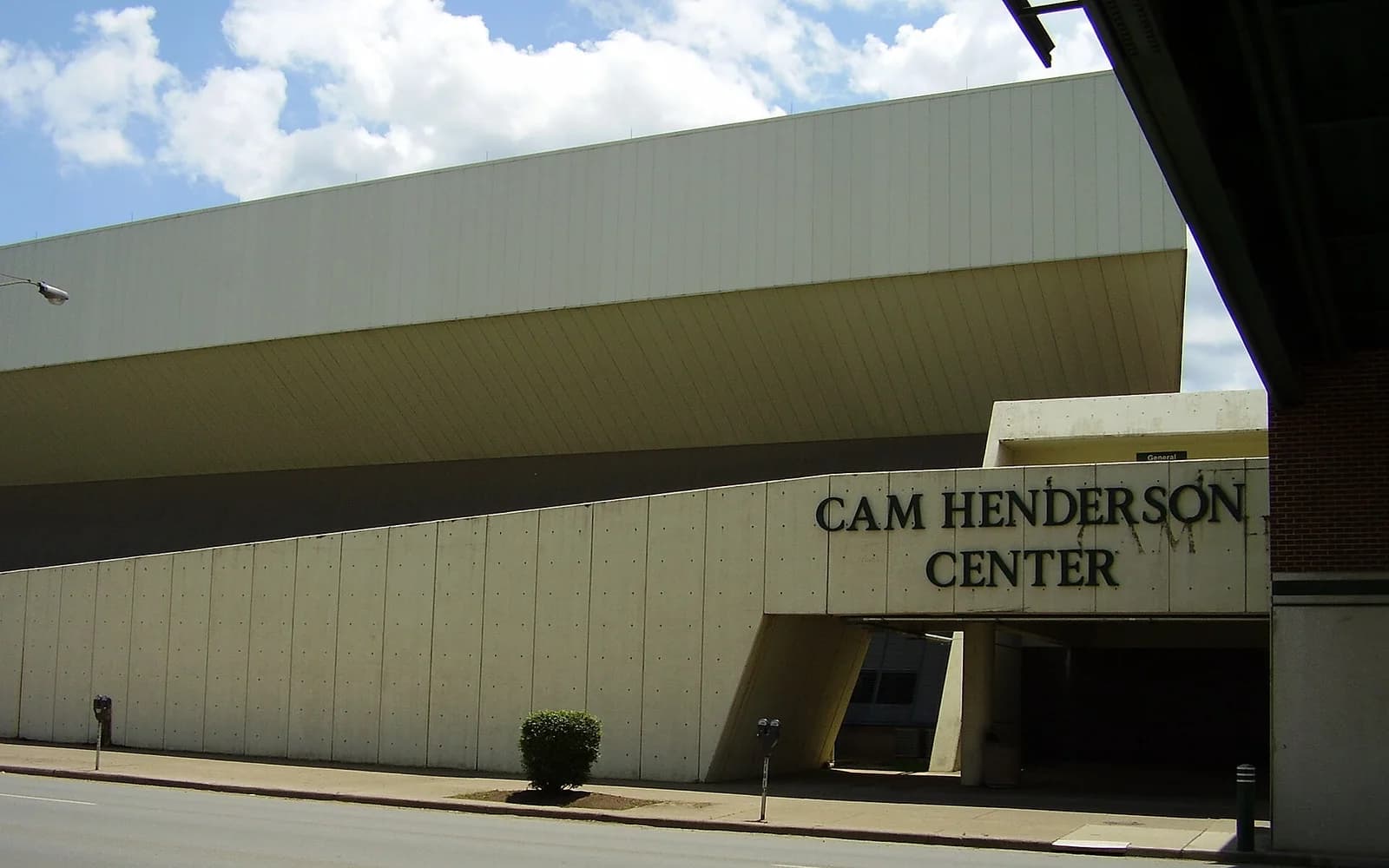 View of Cam Henderson Center, home of Marshall basketball.