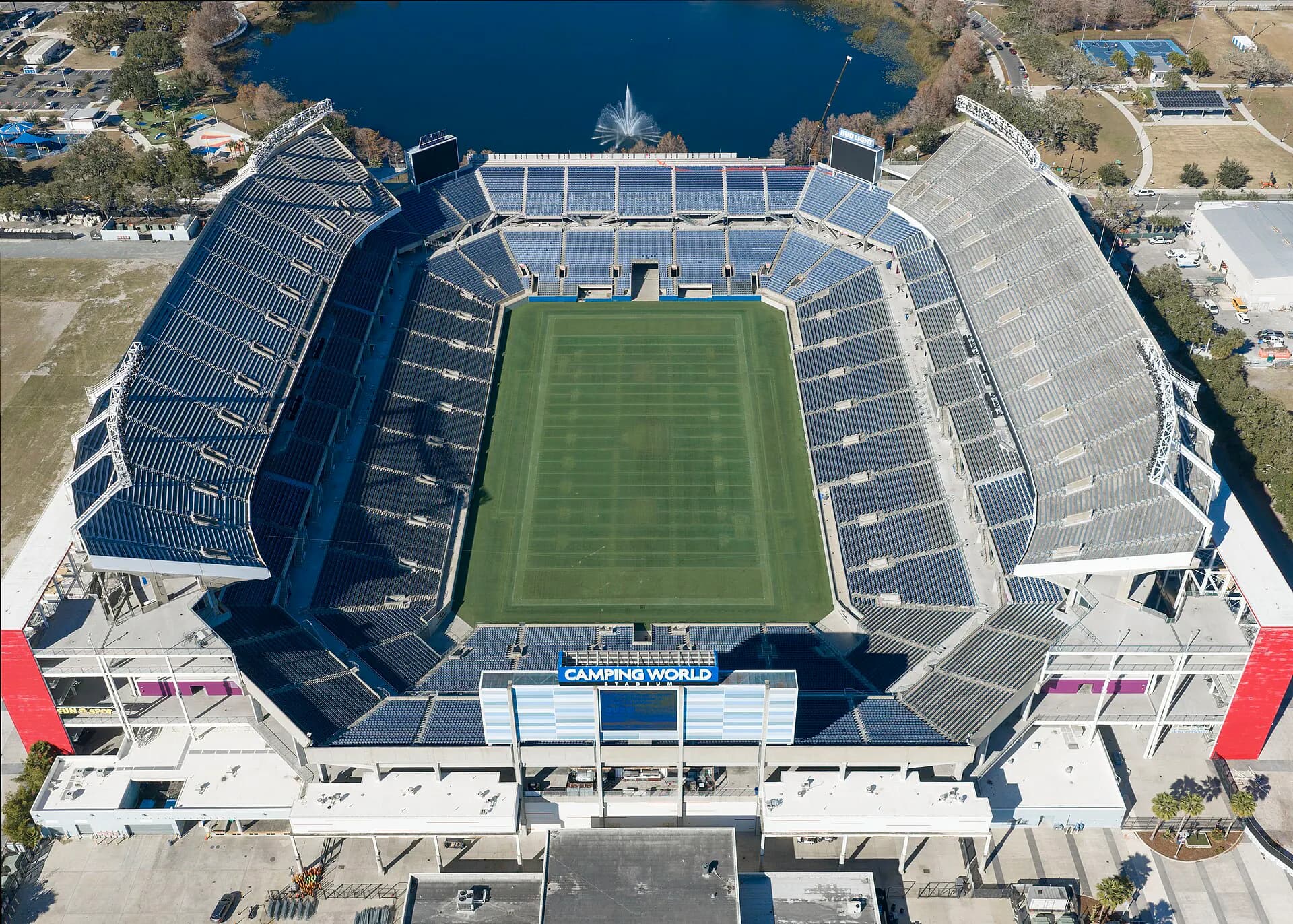 Wide interior or event view at Camping World Stadium in Orlando, FL