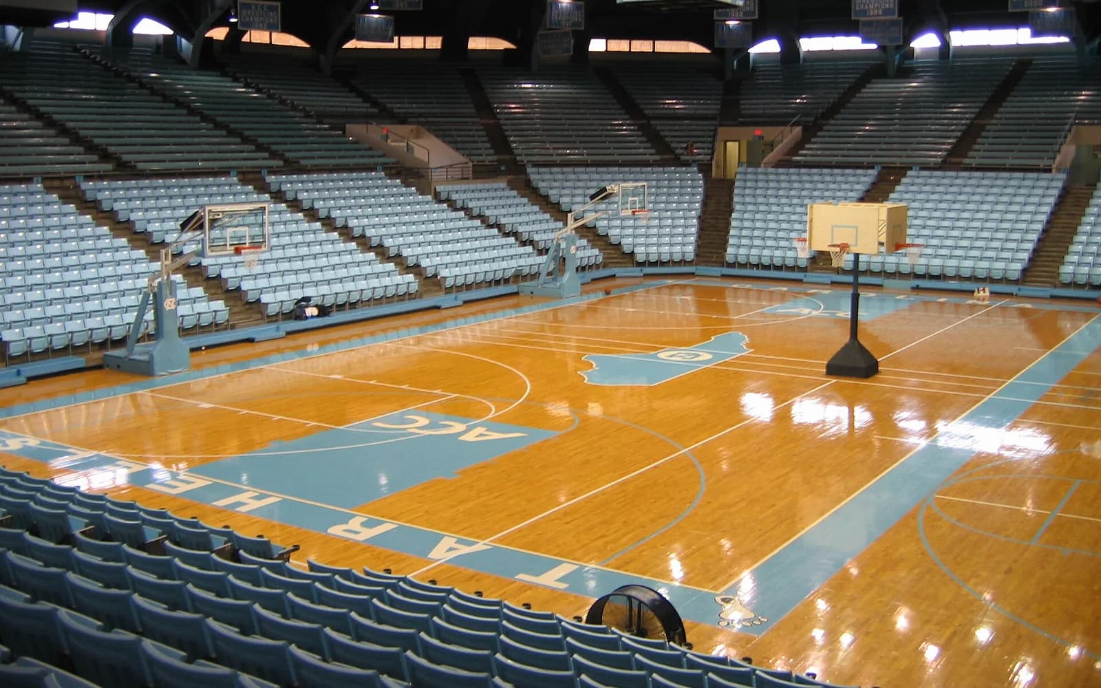 View of Carmichael Arena, home of North Carolina women basketball.
