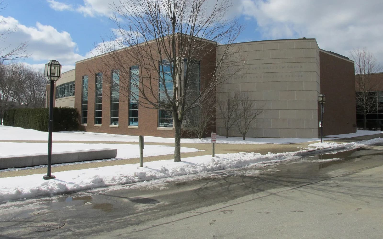 View of Chace Athletic Center, home of Bryant basketball.