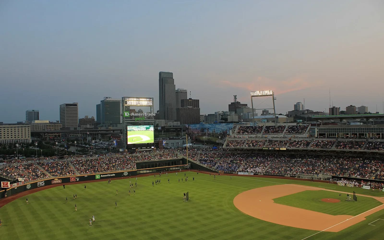 View of Charles Schwab Field Omaha, home of Creighton baseball.