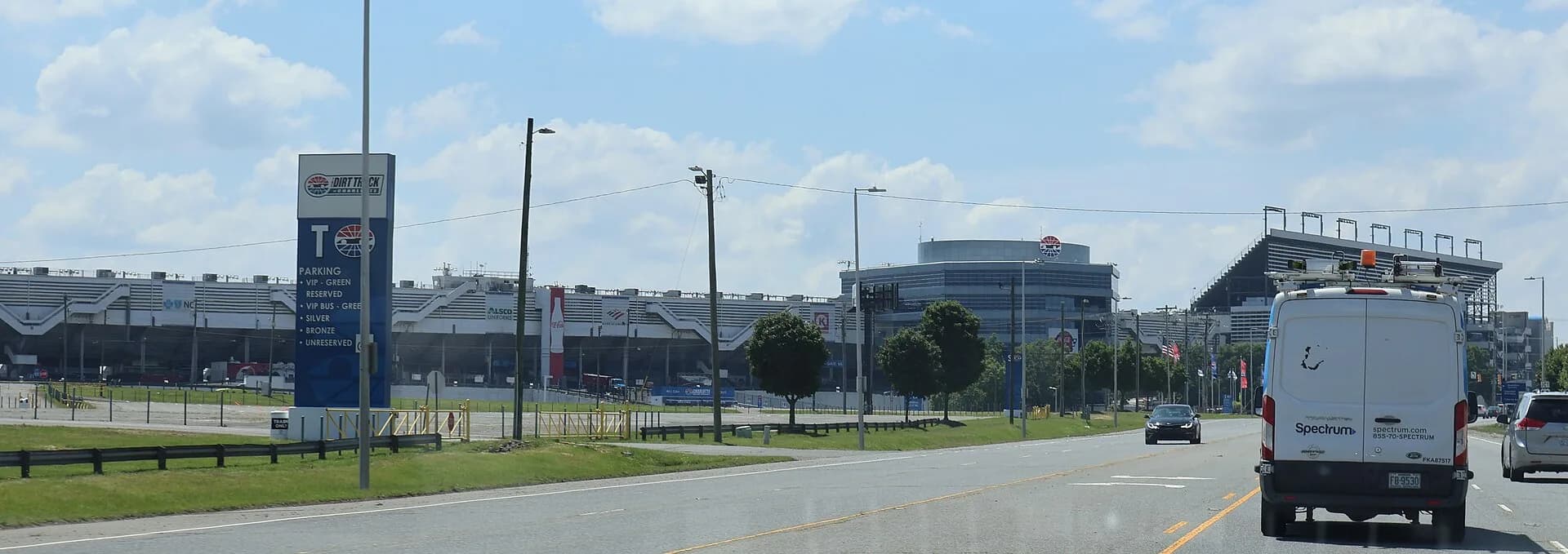 View of Charlotte Motor Speedway in Concord.
