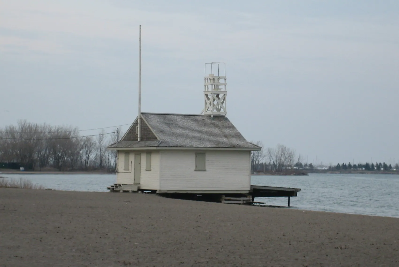 Wide view of the venue grounds at Cherry Beach in Toronto, ON