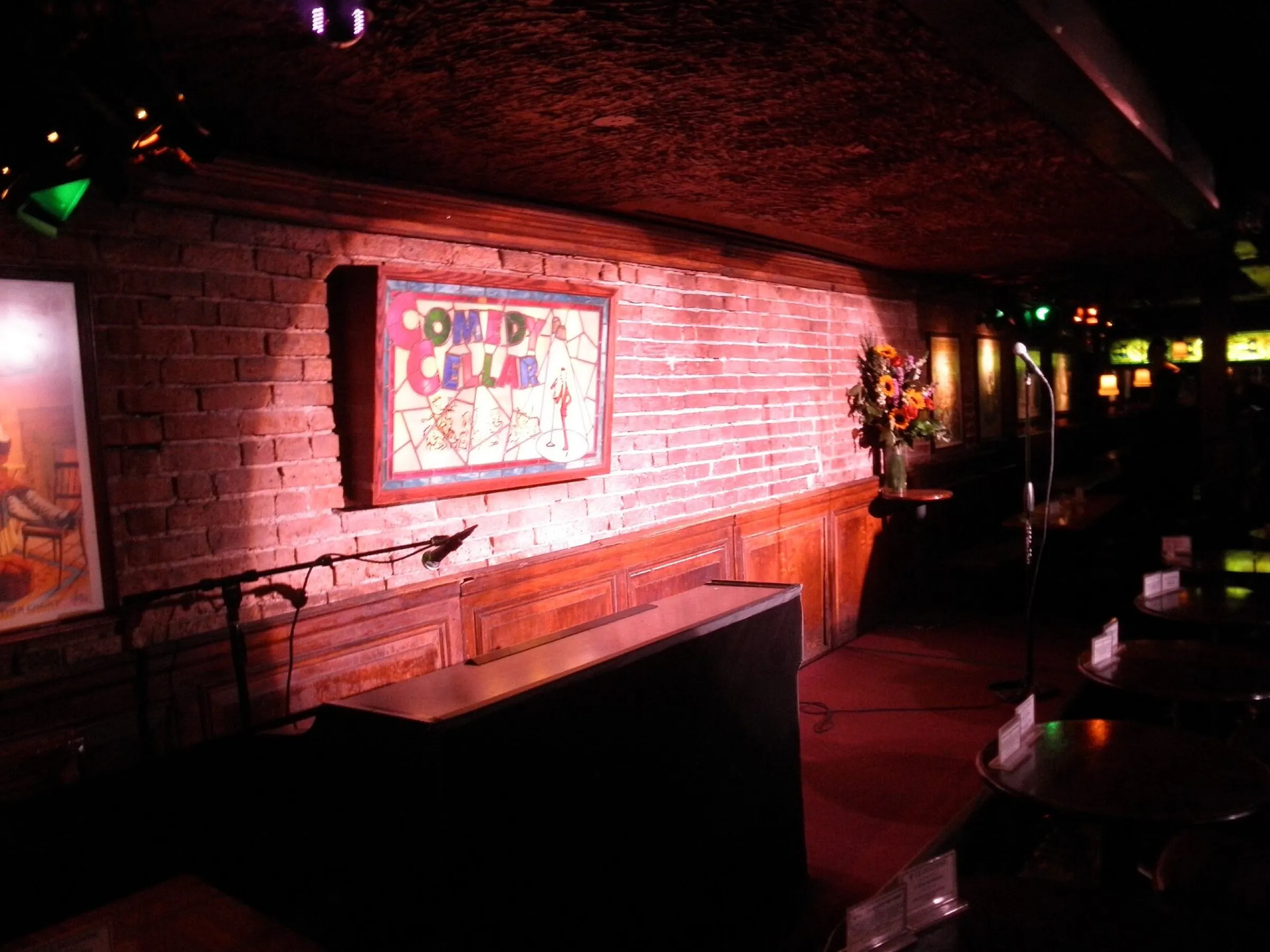 Comedy Cellar — Comedy Cellar stage, New York NY.
